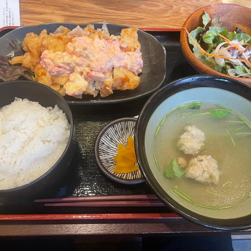 チキン南蛮定食(佐賀ふもと赤鶏 酒場髙しな 秋葉原店)