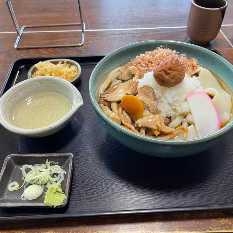 ぶっかけ梅おろしうどん(手打うどん 袋屋)