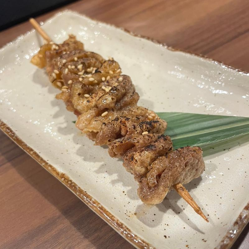 ジャンボ鶏皮串(風来坊 津新町店)