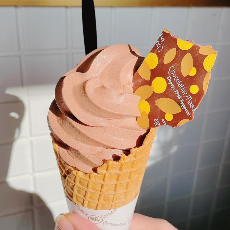 ソフトクリーム　チョコ(ショコラティエ マサール 本店)