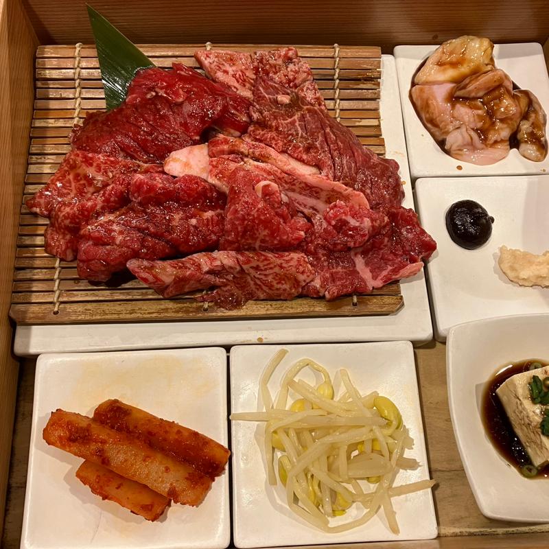 カルビセット(1.5倍)(やきにくのバクロ 博多店)