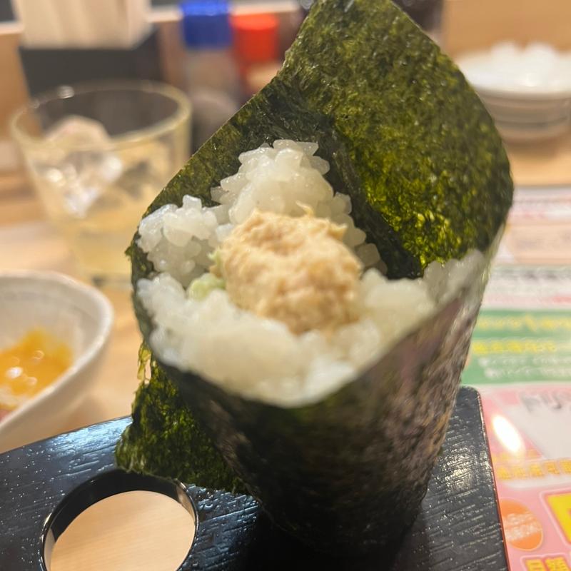 ツナサラ手巻き寿司(や台ずし白子駅前町)