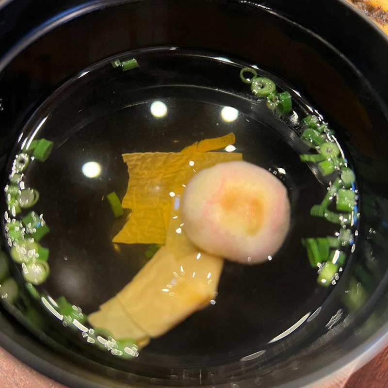 湯葉のお吸い物(うな錦)