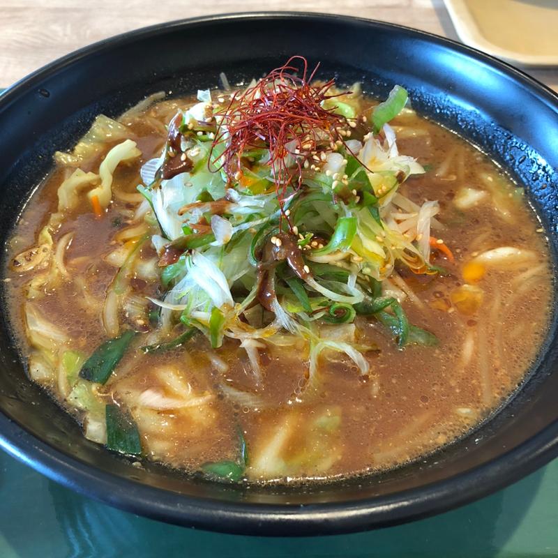 八丁味噌野菜ラーメン【大盛】(開花屋 楽麺荘 岡崎SA店)