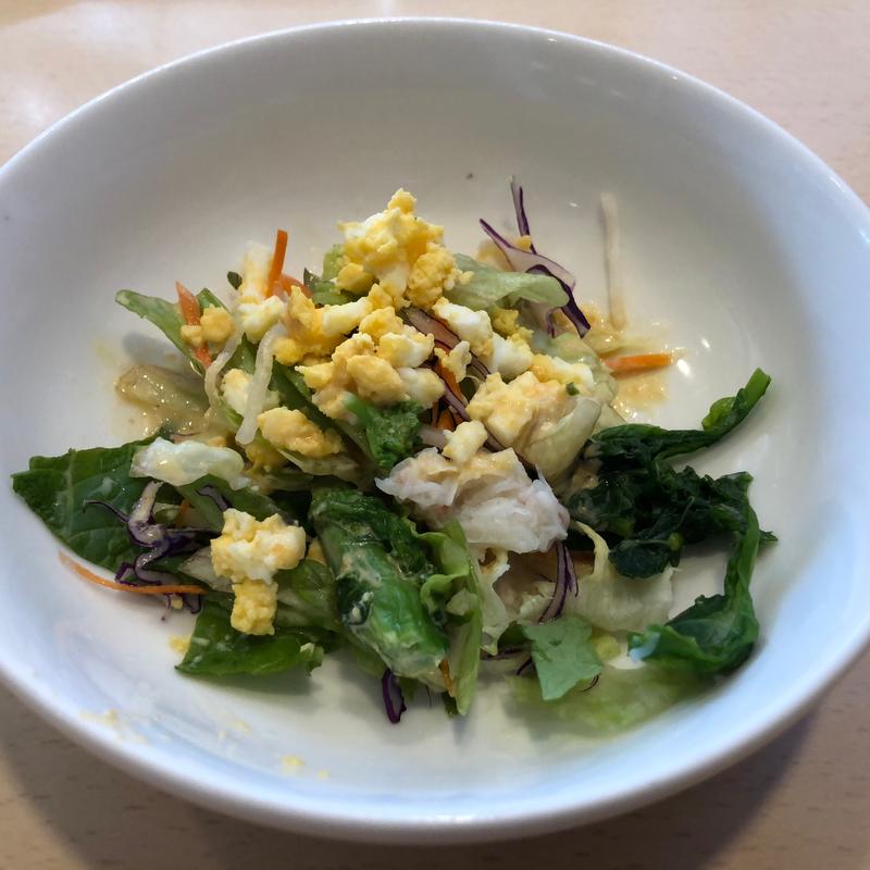 かにと菜の花のミモザサラダ(ジョナサン 草加谷塚店)