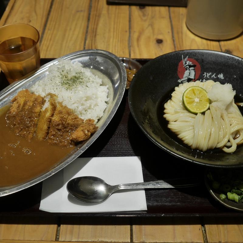 カツカレーライスセット(純愛うどん なでしこ 原点 )