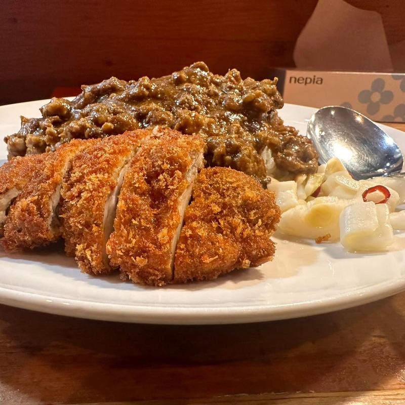 欧風粗挽キーマ チキンカツ(さぼてん食堂 )