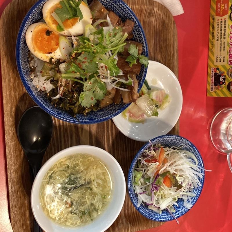 ルーローハン定食(餃子屋 弐ノ弐 博多駅地下街店)