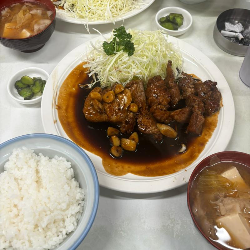 肩ローストンテキ定食(あさひ食堂 )