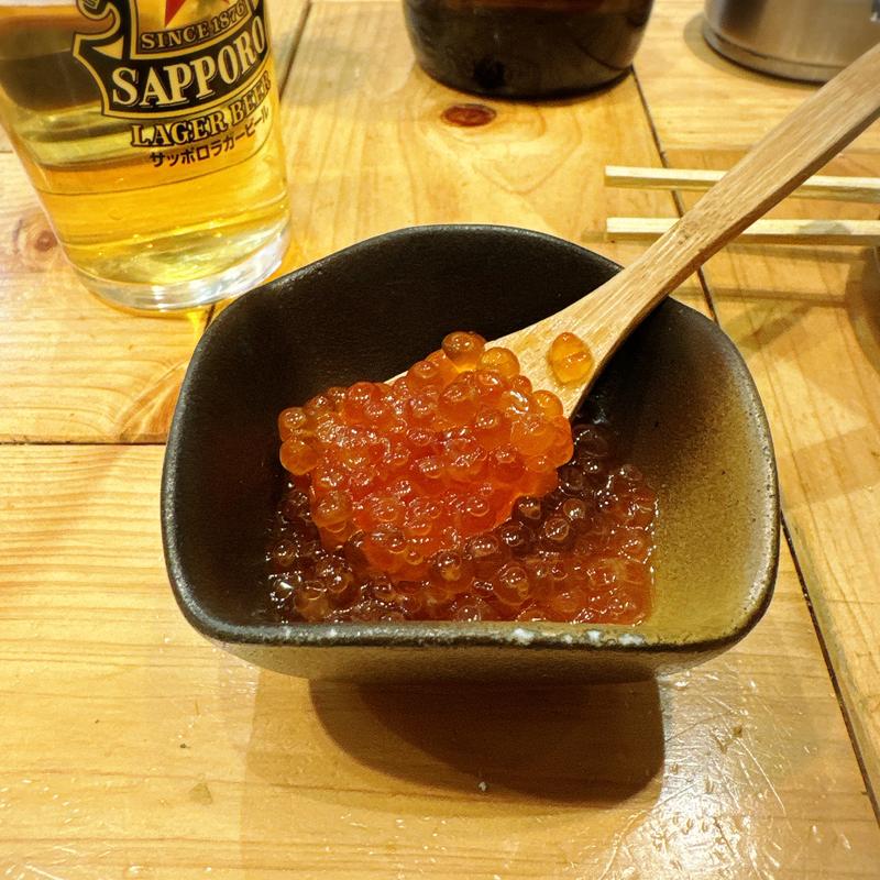 いくらの醤油漬け(大衆酒場 チャン栓チャン)