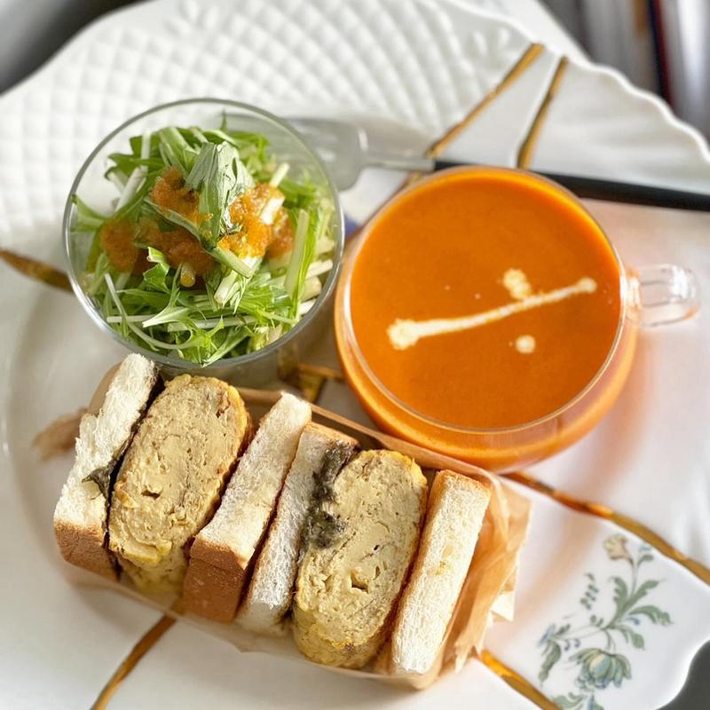 だし巻きサンドイッチ(CAFE attmos. 【カフェアットモス】)