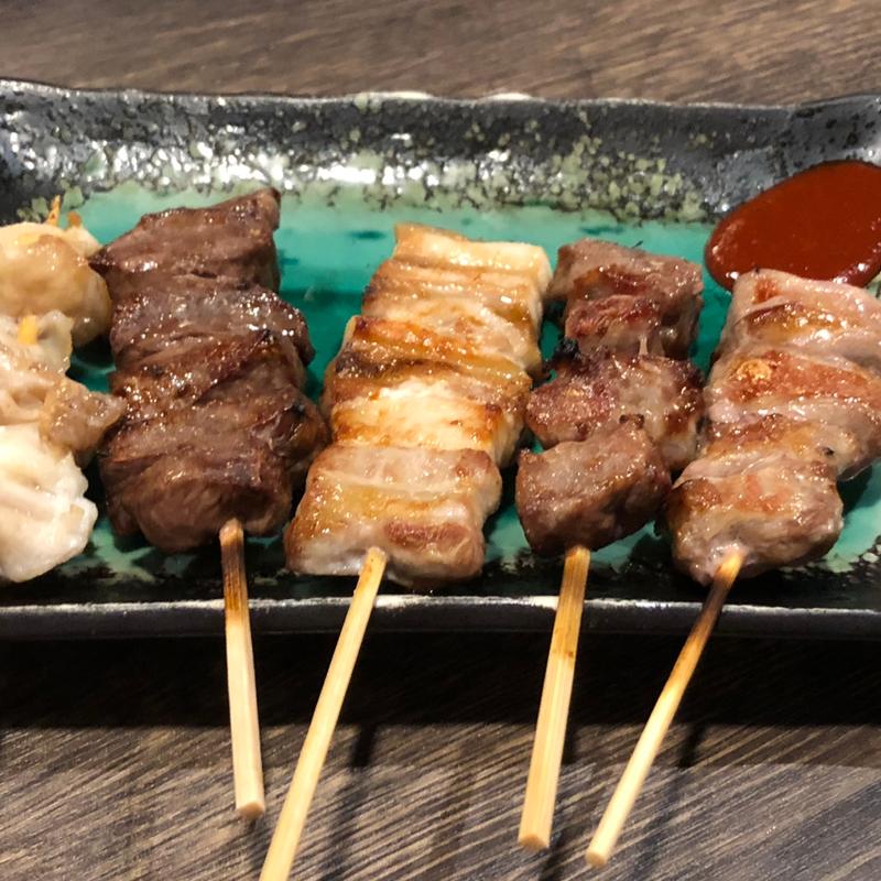 串盛り合わせ(塩)(やきとん筑前屋 中野店)