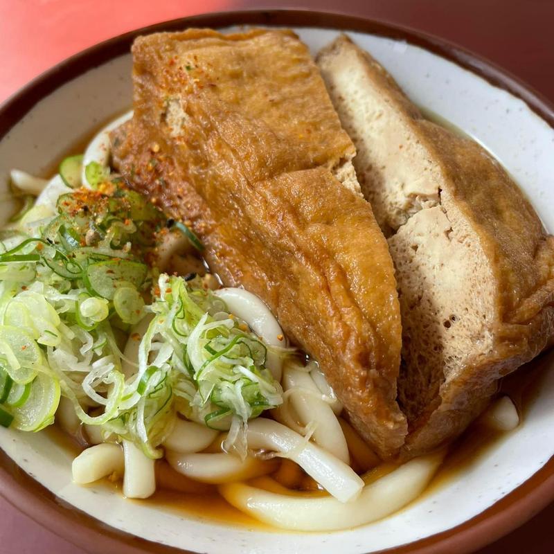 ジャンボ狐うどん(やちよ道の駅食堂)