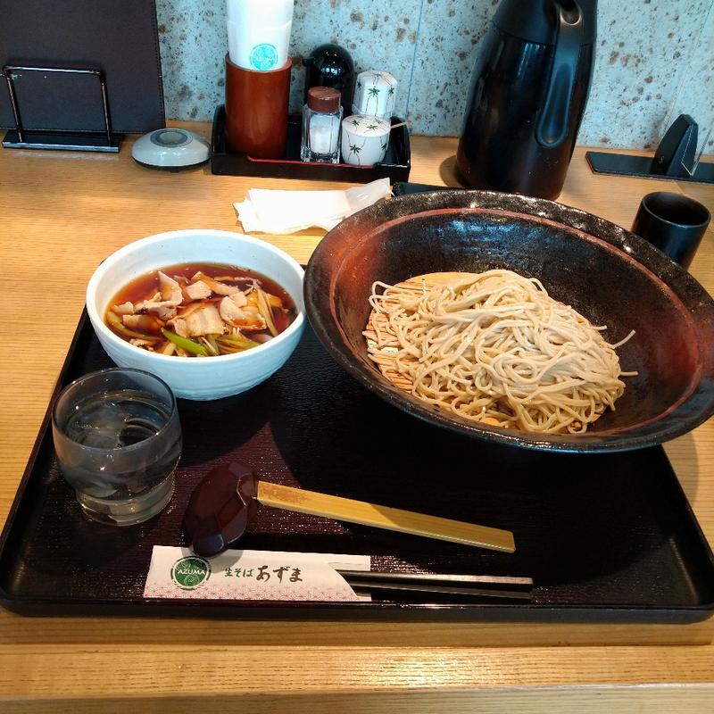 豚肉づけそば(生そば あずま 立川店)