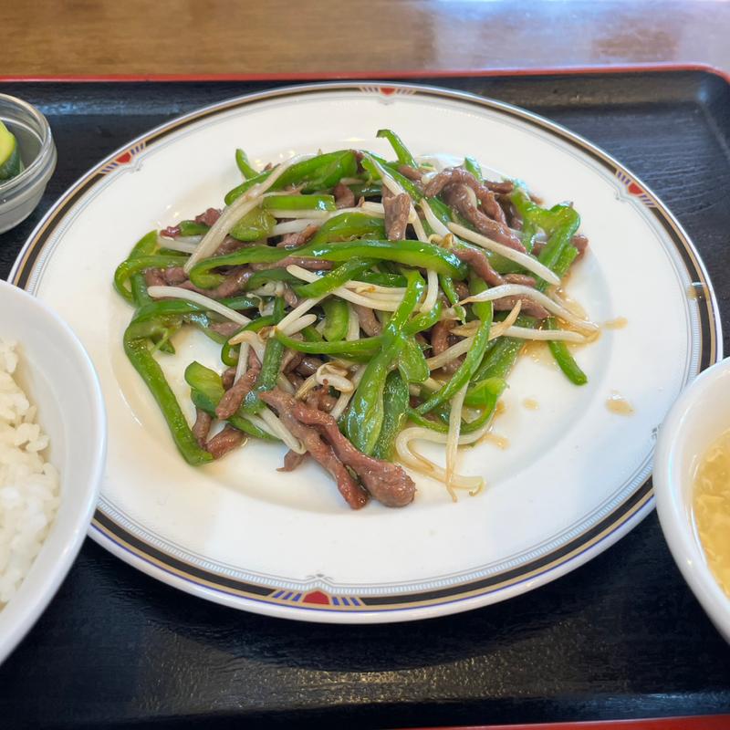 中華セット（青椒肉絲）(中華料理 唐韻 （トウイン）)