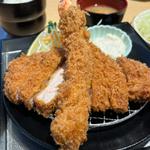 天然大海老フライと国産ロースかつ膳(とんかつＫＹＫ 和歌山店 （ケイワイケイ）)