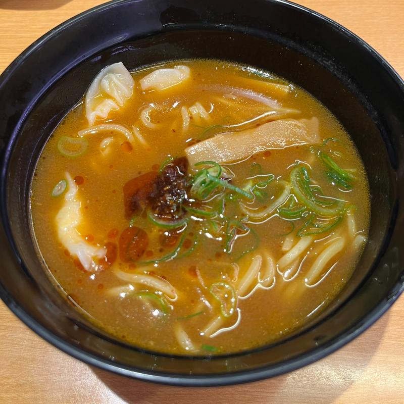 新・濃厚えび味噌ワンタンメン(スシロー志段味店)