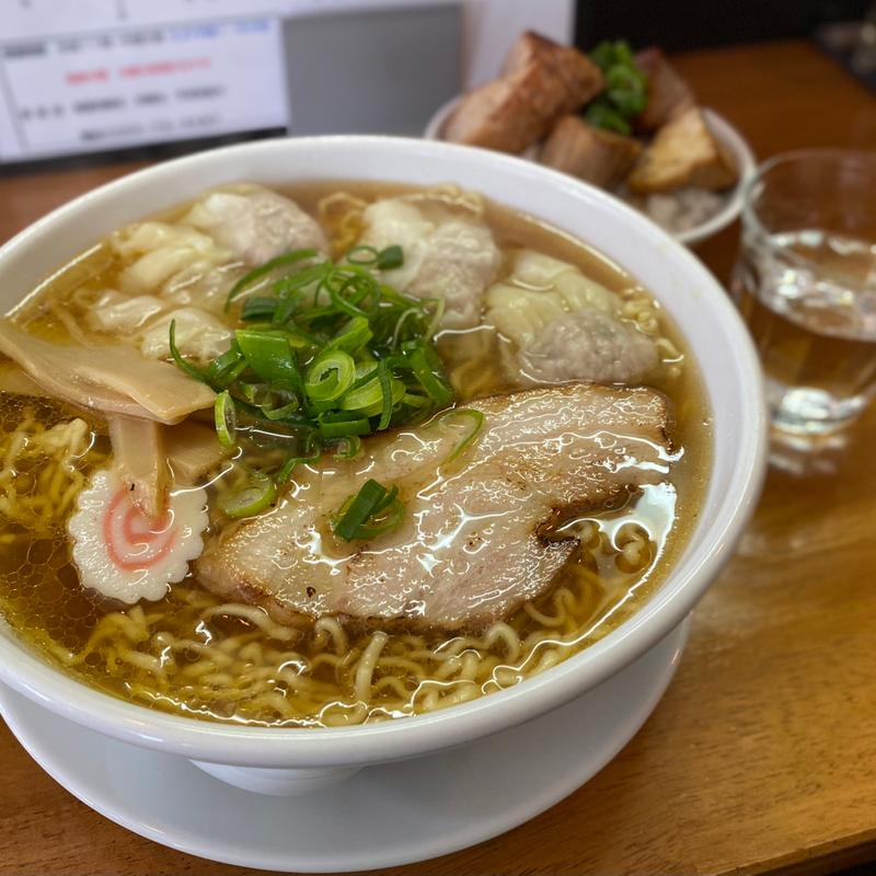 肉ワンタン中華そば 特盛り(中華そば 福久(ふく))