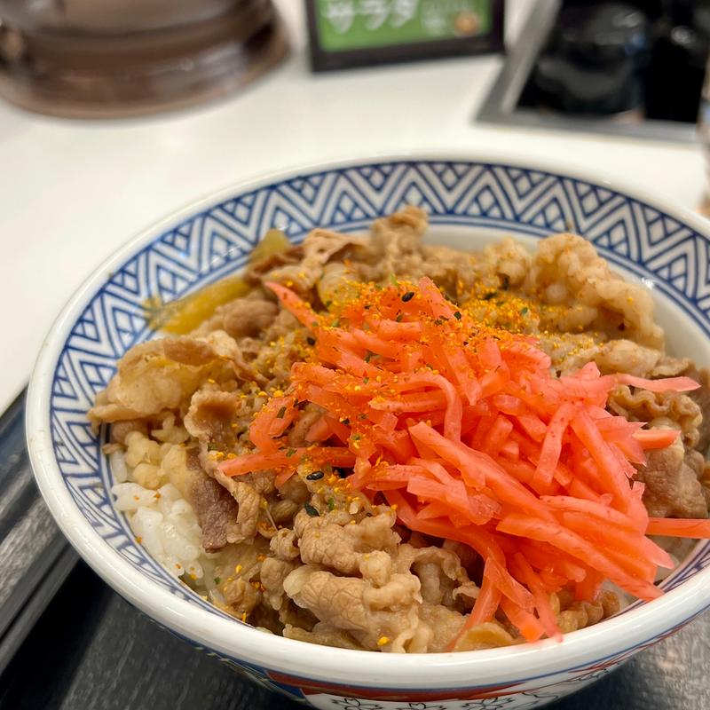 牛丼アタマの大盛(吉野家 札幌狸小路店)