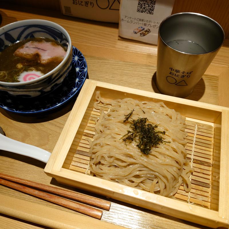 籠つけそば(中華そば おにぎり 〇△ -まるさんかく-)