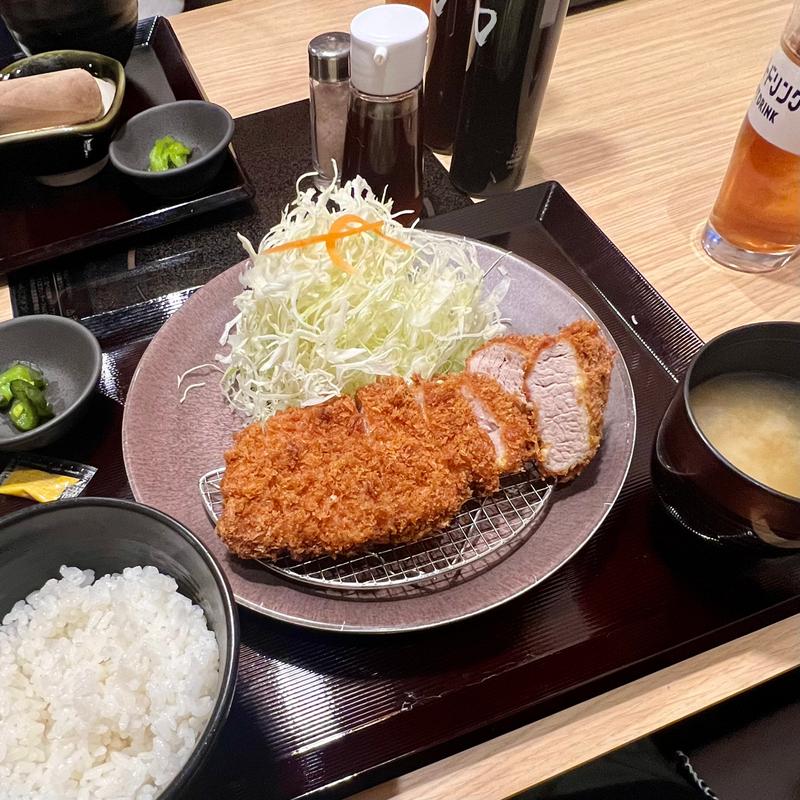 ロース＆ヒレカツ定食(しゃぶしゃぶ温野菜 宇部厚南店)