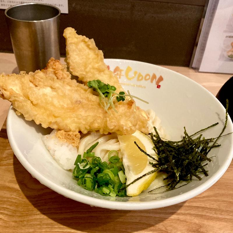 とり天ぶっかけUDON(千年UDON)