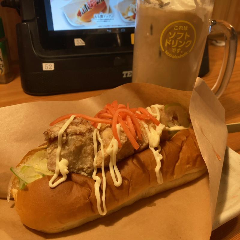 からあげドッグ アイスウィンナコーヒー(鳥貴族 田無南口店)