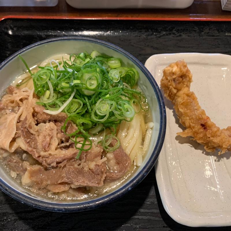 冷たい肉うどん(おどるうどん )