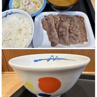 牛焼肉定食・豚汁セット(松屋 さがみ野店)