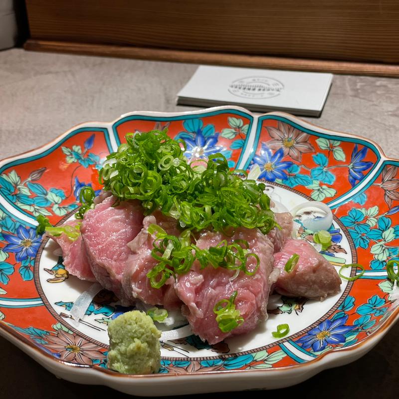 本鮪頭肉たたき(酒と料理 山元)