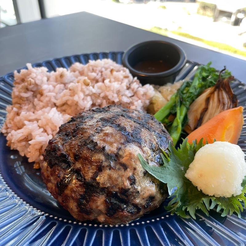 牛100%ハンバーグ(FLOWS GRILL | BAR 東京ミッドタウン八重洲店)