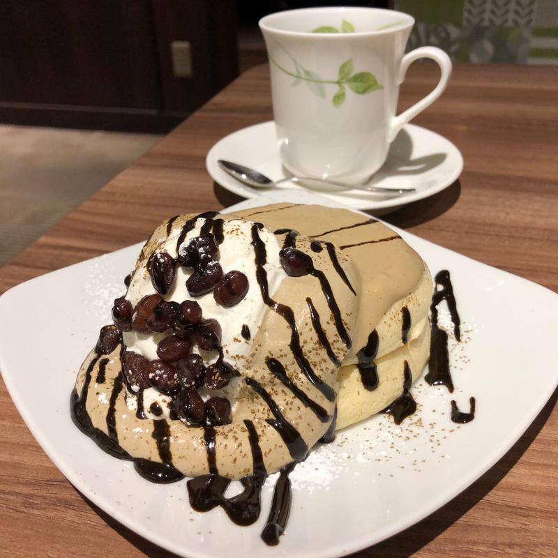 加賀棒ほうじ茶のリコッタパンケーキ（ハーフサイズ）(高倉町珈琲 戸田店)