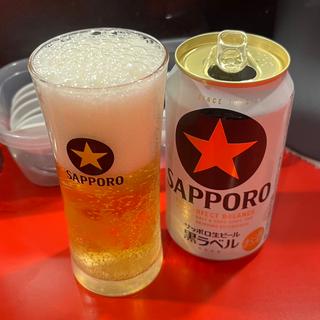 缶ビール(新潟燕三条ラーメン専門店、燕参上)