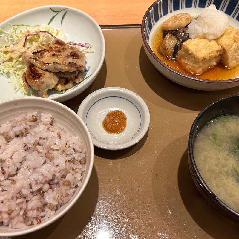 3枚豚ロース西京焼定食(やよい軒 日野店)