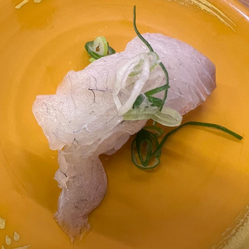 青森産塩〆ひらめ(スシロー 三木店)