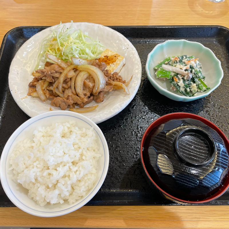 豚肉の生姜焼き定食(にこにこ食房 (株)富田食品)