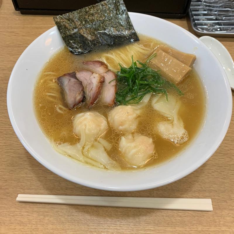 海老ワンタンメン(支那ソバ きたがわ)