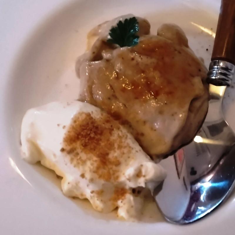 ミニデザート(パスタとピザとサルティンボッカ)