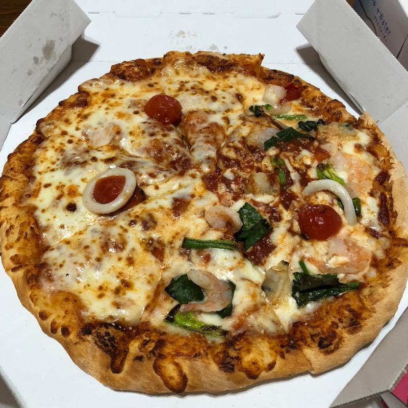 シーフード＆ダブルモッツァレラ(ドミノ・ピザ足利店)