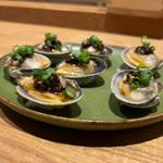 焼き特大北海アサリ　豆豉ソース