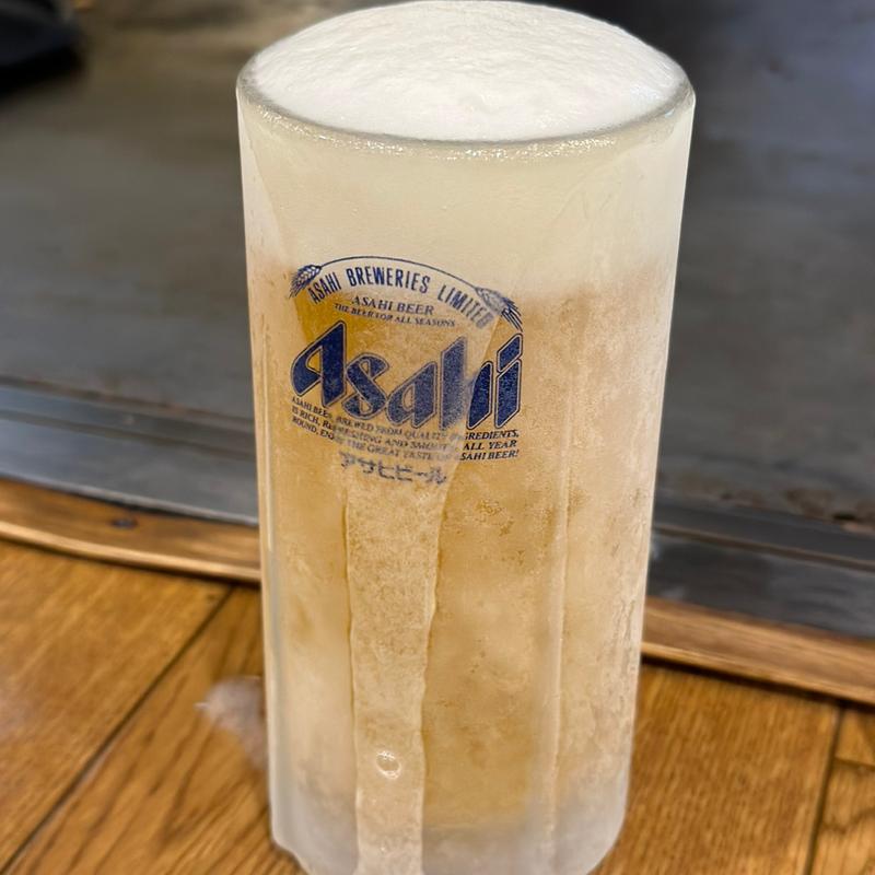 生ビール(お好み焼き みつ)