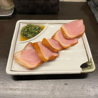 炙り鴨チャーシュー葱タレ(限定)(博多とんこつ 豚の足跡)