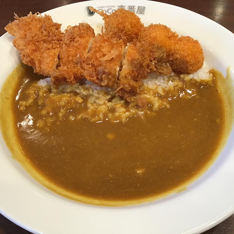 ポークカレー＋手仕込みささみカツ＋うずらの卵串フライ(カレーハウスCoCo壱番屋 仙台泉インター店 （ココイチ）)