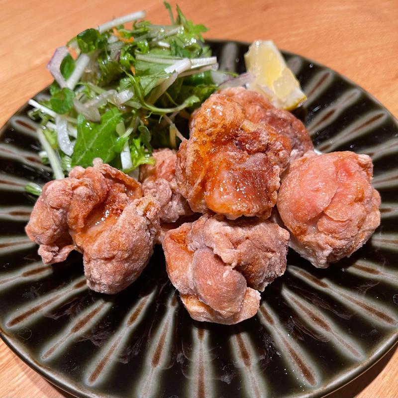 阿波尾鶏　塩唐揚げ(だし 和食 福もと)