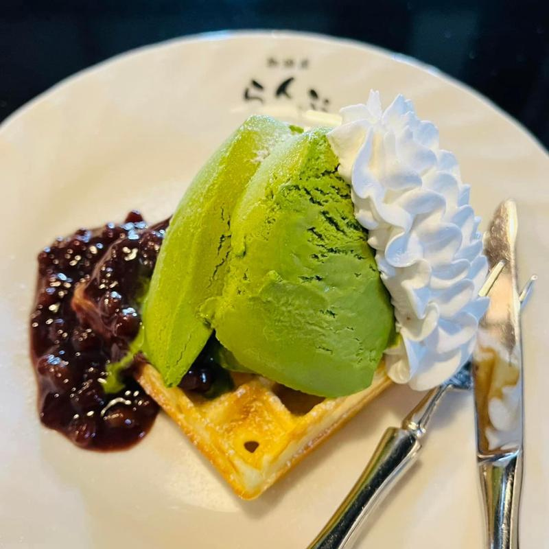 抹茶ワッフル(珈琲屋らんぷ 袋井店 )