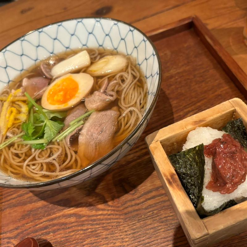 鴨そば(しのぶ庵 なんばパークス)