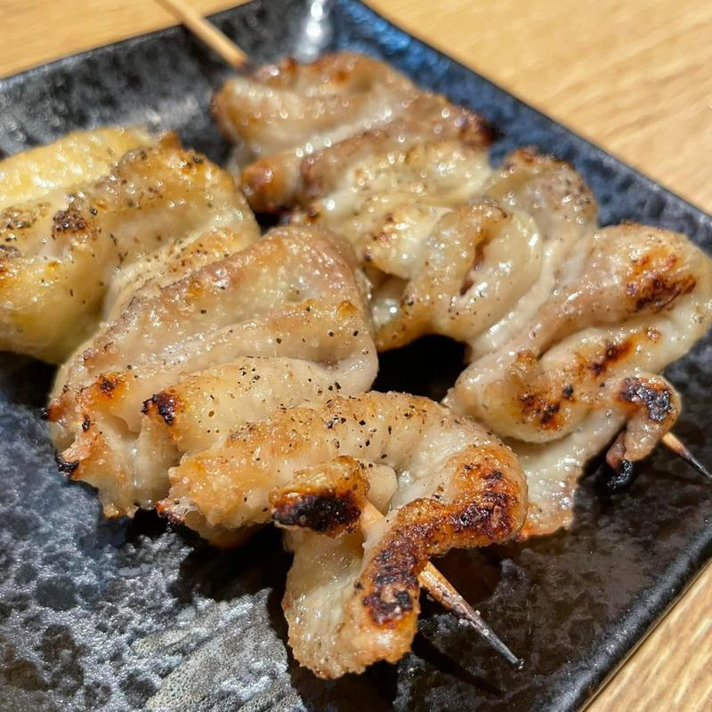 皮(炭火串焼 串長)