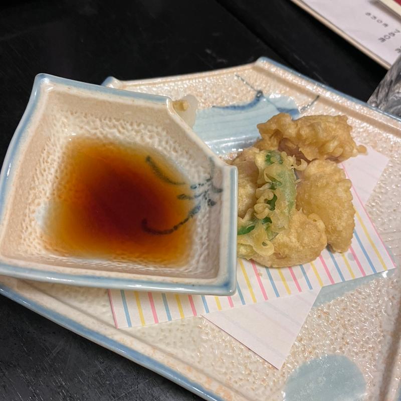 白子の天ぷら(串ひろ )