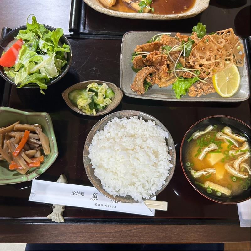 まぐろの唐揚げ定食(魚祐 )