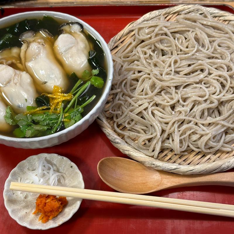 牡蠣蕎麦 冷(手打ちそば食堂たぐる)